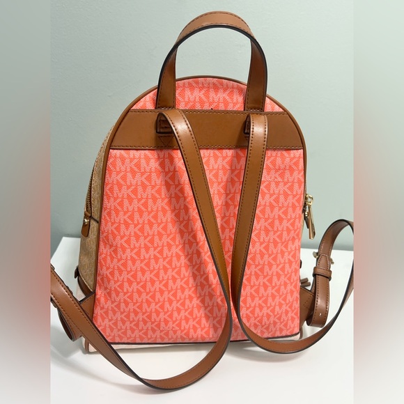 Michael Kors Rhea Medium Backpack Raspberry Multi - Picture 6 of 10